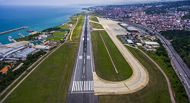Trabzon'un 69 yıllık hava kapısı tarih olacak: 100 milyon ton kaya ile Trabzon'a yeni havalimanı inşa edilecek