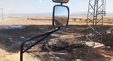 Tunceli'de otluk yangını ekili arazilere ulaşmadan söndürüldü