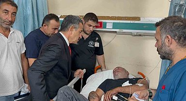 Vali Ekici, Cudi Dağı dönüşünde yaralanan 34 vatandaşı ziyaret etti