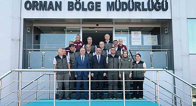 Vali Hacıbektaşoğlu'ndan Orman Bölge Müdürlüğü'ne Ziyaret