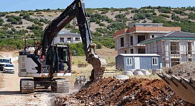 Yatağan'da yeni yerleşim birimine kanalizasyon hizmeti