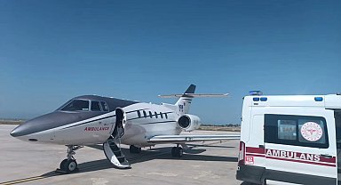 1 aylık bebek için uçak ambulans havalandı