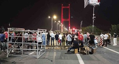 15 Temmuz Şehitler Köprüsü "Asırlık Gece" Belgesel çekimleri kapsamında trafiğe kapatıldı