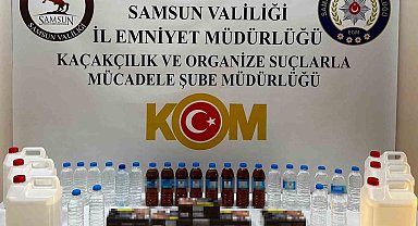 37 litre el yapımı sahte içki ele geçirildi