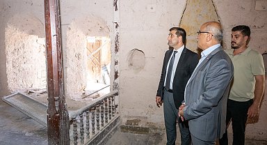 6 Şubat'ta hasar gören tarihi konak yeniden ayağa kaldırılıyor