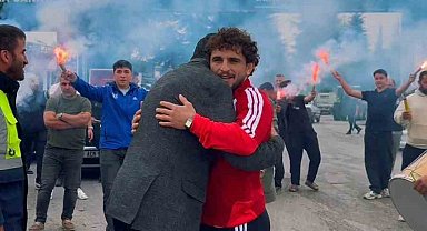 Akdeniz Oyunları şampiyonu Ahmet Duman memleketinde coşkuyla karşılandı