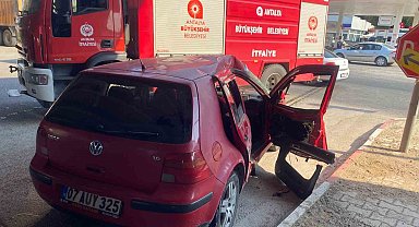 Aksu'da otomobil ile tır çarpıştı
