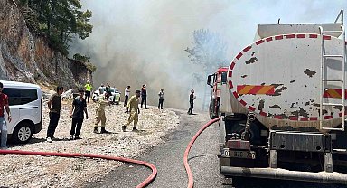Alanya'da orman yangını
