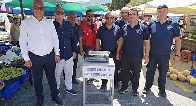 Altınoluk Salı Pazarı'nda denetimler sıklaştırıldı