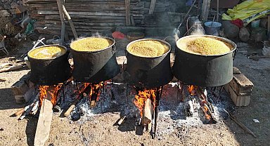Anadolu sofralarının vazgeçilmezi bulgur için kazanlar kaynamaya başladı