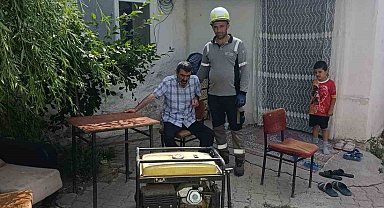 Aras EDAŞ'tan planlı bakım sürecinde hastaya mobil jeneratör desteği