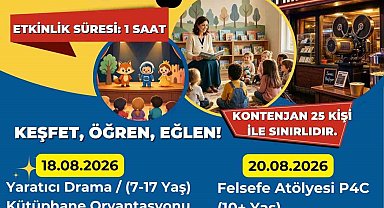Aydın Çocuk ve Gençlik Kütüphanesi'nde 4 gün boyunca etkinlik düzenlenecek