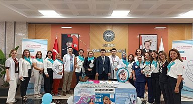 Aydın Şehir Hastanesi'nde anne sütünün önemine dikkat çekildi