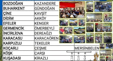 Aydın'ın 17 ilçesinde üreticiler tarım gündemi için buluşacak