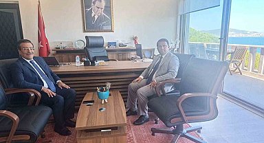 Ayvalık Kaymakamı Çimşit'e hayırlı olsun ziyareti