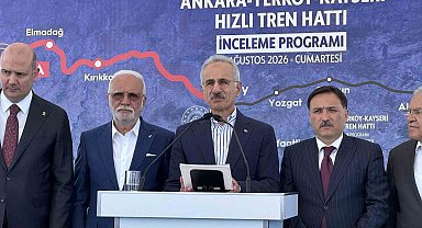 Bakan Uraloğlu: "Yerköy - Kayseri Yüksek Hızlı Tren Projesi'nde işin yarısını tamamladık"