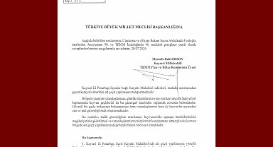 Baki Ersoy, Kayaltı Mahallesi'nin alt geçit talebini TBMM gündemine taşıdı