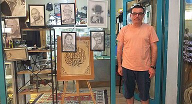 Balıkesirli şoförün karakalem resimleri takdir topladı