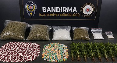 Bandırma'da 8 ayda 21 kilodan fazla uyuşturucu ele geçirildi
