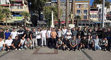 Bandırma'da kuryenin darbedildiği iddiası protesto edildi