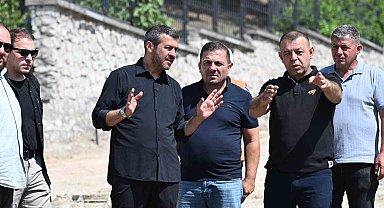 Başkan Çetinkaya sahada çalışmaları inceledi
