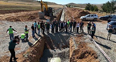 Bayburt Kırklartepe Barajı sulama inşaatında inceleme