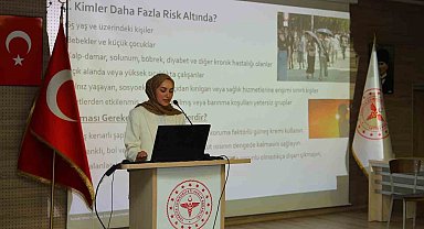 Bayburt'ta iklim krizinin sağlığa etkileri anlatıldı