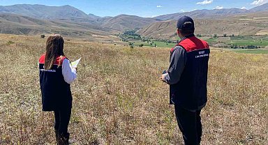 Bayburt'ta işlenmeyen tarım arazileri için saha çalışması sürüyor