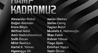 Beşiktaş'ın Hradec Kralove maçı kamp kadrosu belli oldu