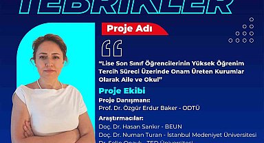BEUN Akademisyenlerinden Yükseköğrenim Tercih Süreçlerine Yönelik TÜBİTAK 1001 Projesi