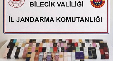 Bilecik'te 300 bin liralık kaçak parfüm ele geçirildi