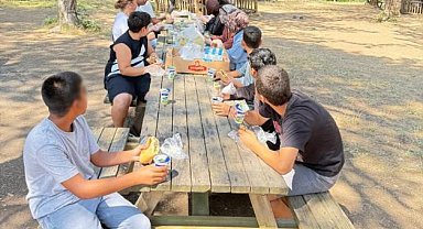 Bilecik'te çocuklar doğayla iç içe keyifli bir gün geçirdi