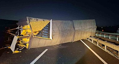Bilecik'te karavan devrildi: 1 yaralı