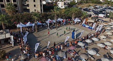 Bodrum'da plaj voleybolu heyecanı