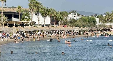 Bodrum'da termometre 40'ı, hissedilen sıcaklık 45'i gördü