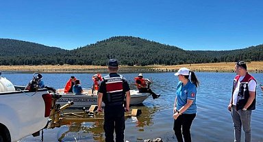 Bolu'da 500 metre kaçak ağ ele geçirildi