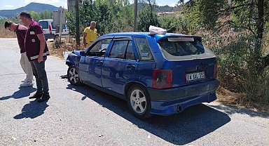 Bolu'da otomobille çarpışan motosikletin sürücüsü yaralandı