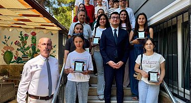 Bozdoğan'da LGS başarısı gösteren öğrenciler ödüllendirildi