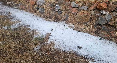 Bozkır'da sağanak ve dolu etkili oldu