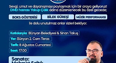 Bünyan'da hasta çocuk için dayanışma gecesi düzenlenecek