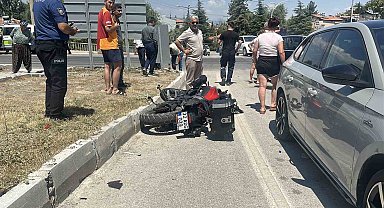 Burdur'da motosiklet ile otomobil çarpıştı: 1 yaralı