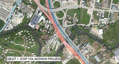 Bursa'da Geçit Köprüsü bağlantı yollarında 15 günlük çalışma
