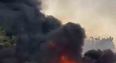 Bursa'da hurdalık alanda yangın