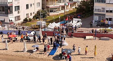 Büyükçekmece'de kumsalları işgal edenlere geçit verilmiyor