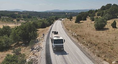 Büyükşehir Harmancık'ta da yolları yeniliyor