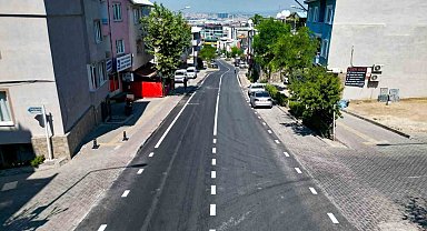 Büyükşehir Nilüfer'de Dumlupınar Caddesi'ni yeniledi