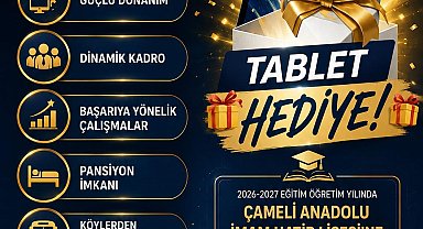 Çameli Anadolu İmam Hatip Lisesi, kayıt yaptıran öğrencilere tablet hediye ediyor