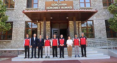 Çanakkale Tarım ve Orman Bakanlığı teşkilatından Kaymakam Acar'a ziyaret