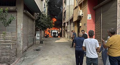 Çay içmeye giden ASKİ ekiplerinin vidanjörü yandı, mahalleli canını zor kurtardı