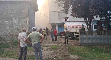 Çaycuma'da odunluk yangınına ilk müdahaleyi jandarma ekipleri yaptı